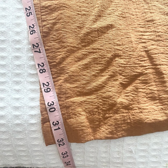 A new day copper crinkle Wide-Leg Pants size 10 NWT - Picture 6 of 6